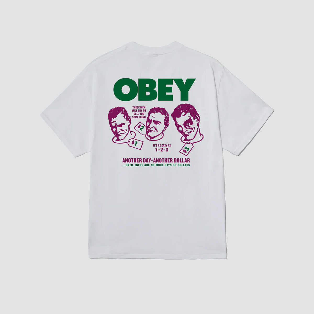 OBEY Another Dollar T-Shirt White