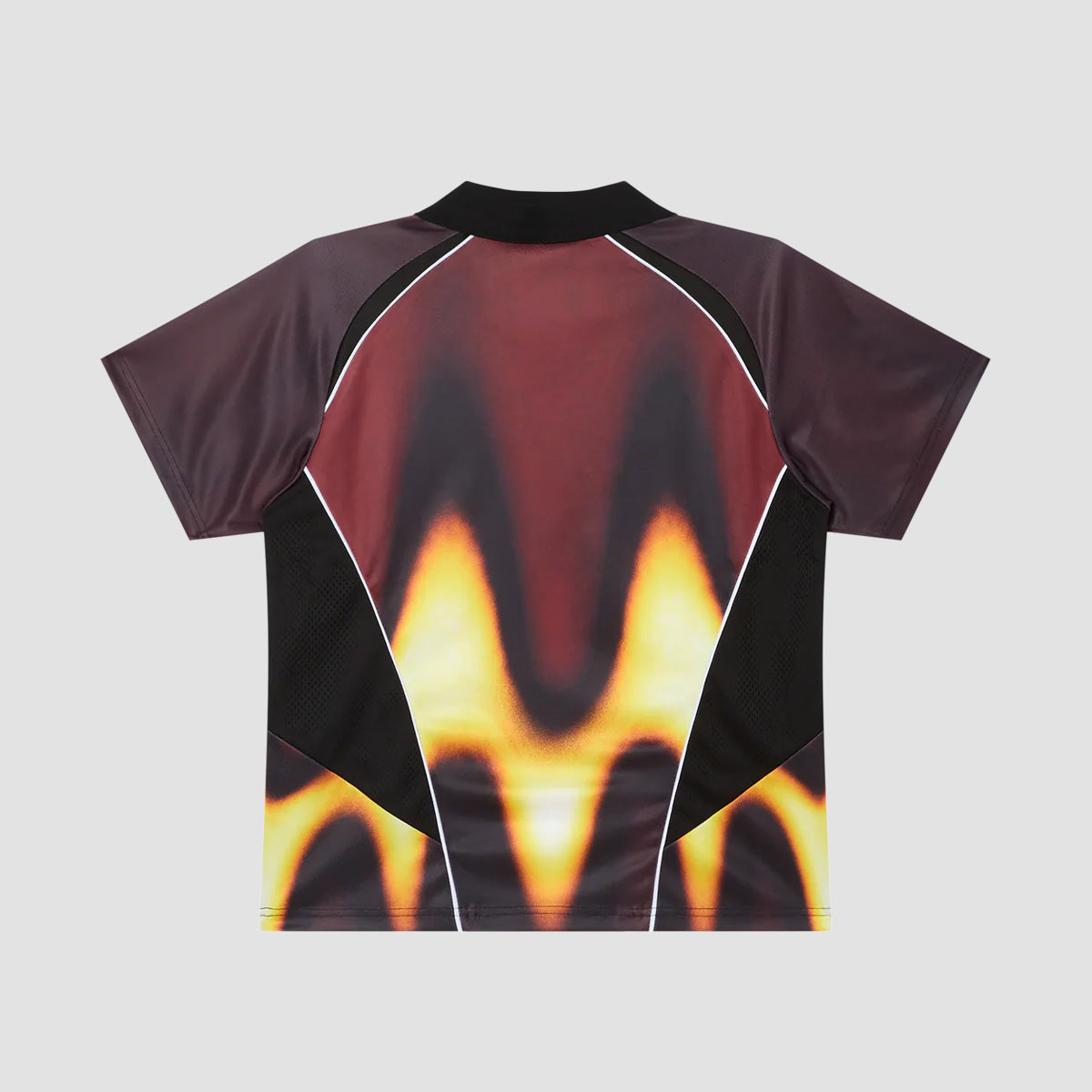 OBEY Blurred Soccer Jersey T-Shirt Burnt Red Multi
