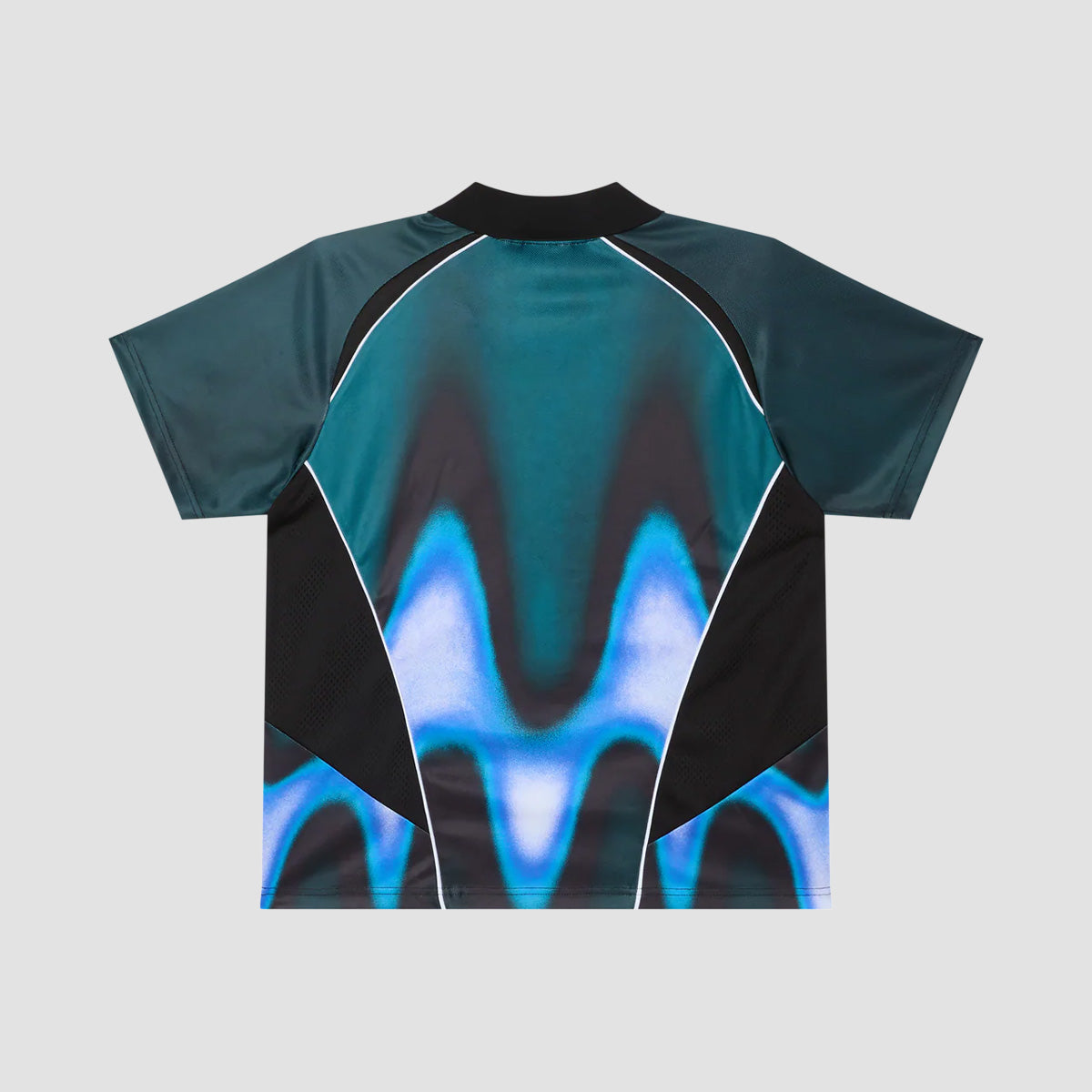 OBEY Blurred Soccer Jersey T-Shirt Dark Teal Multi