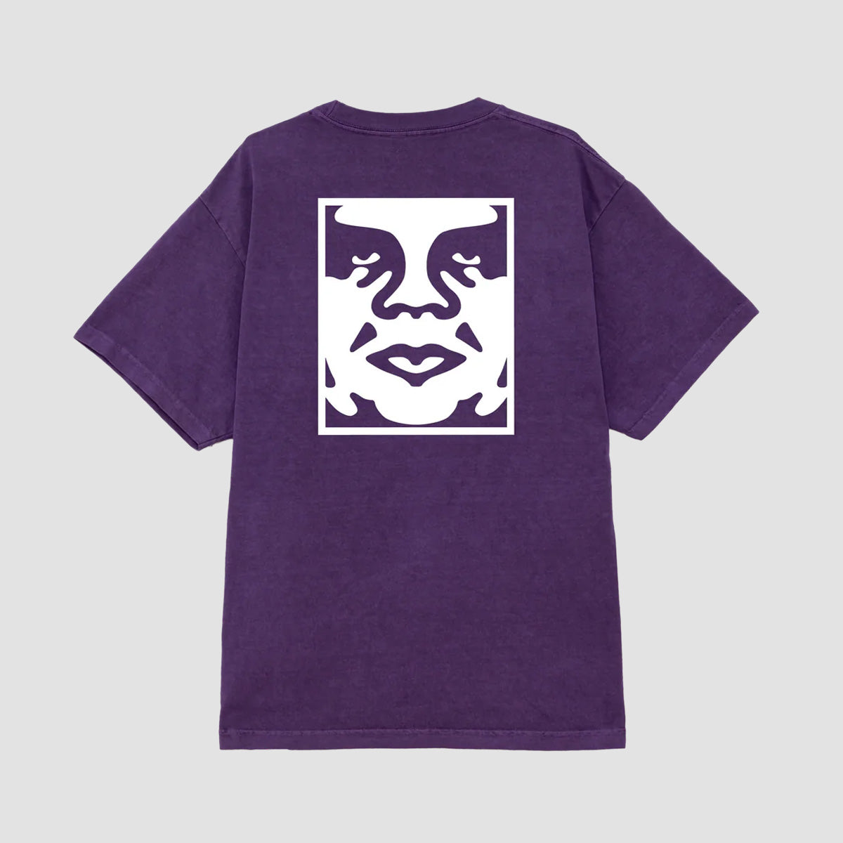 OBEY Bold Icon Face T-Shirt Pigment Imperial Purple