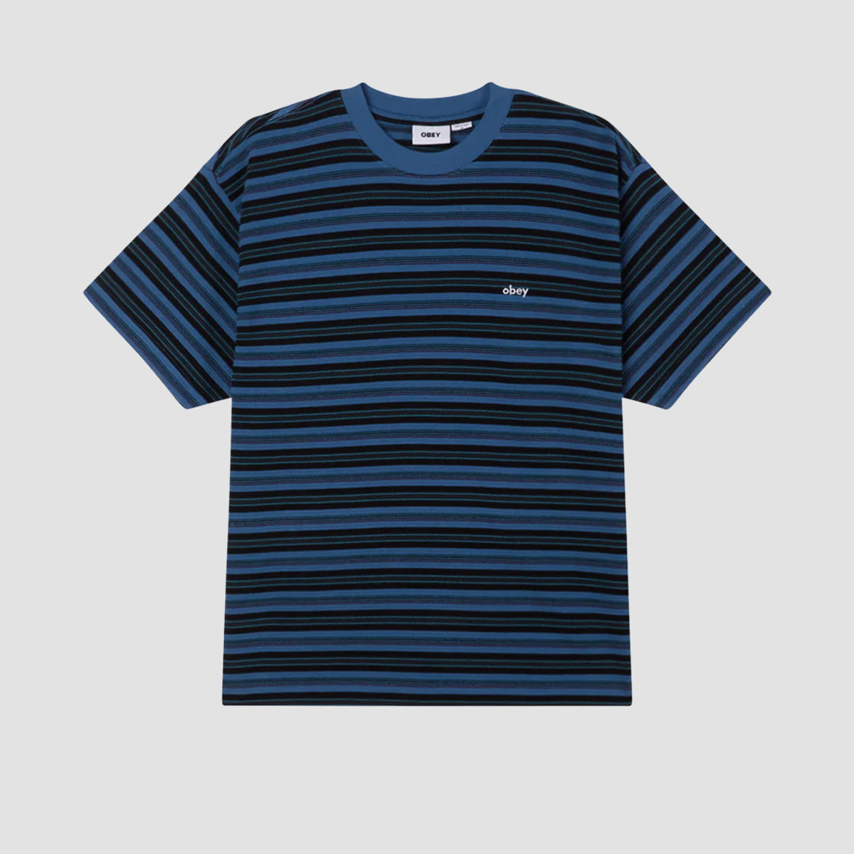 OBEY Kenny Relaxed T-Shirt Coronet Blue Multi