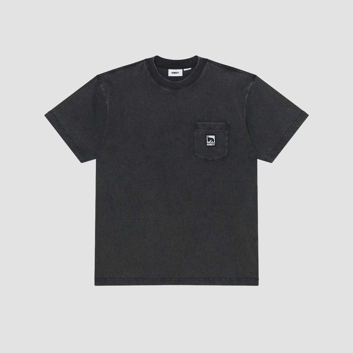 OBEY Post Pocket T-Shirt Dusty Black Limo