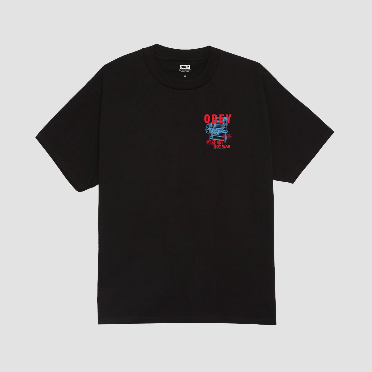 OBEY Printing Press Make Art T-Shirt Black