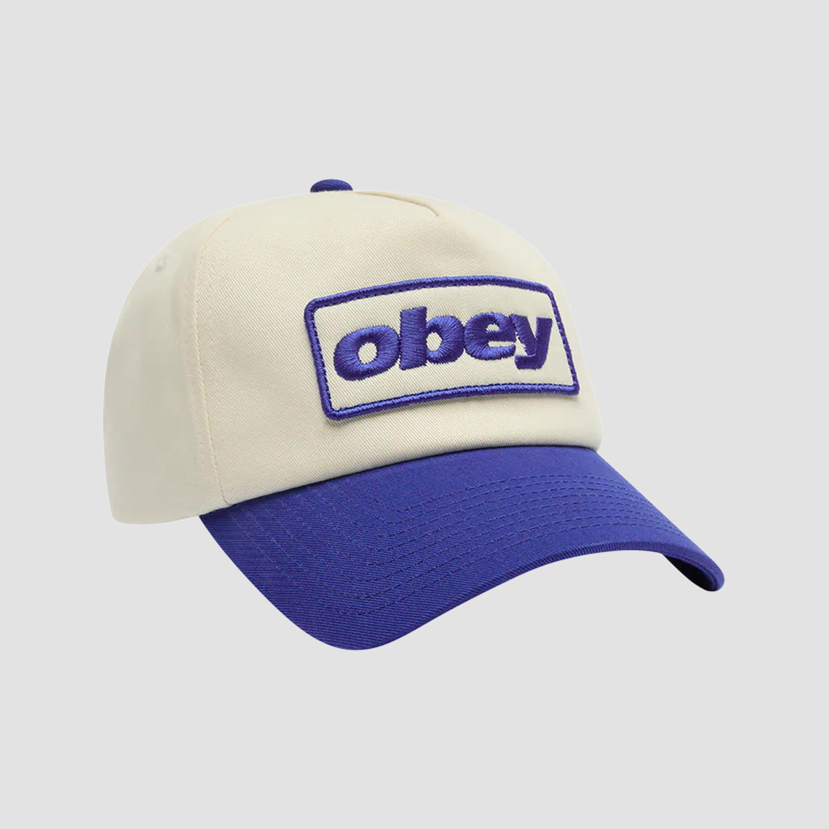 OBEY Ranch 5 Panel Snapback Cap Royal Blue Multi