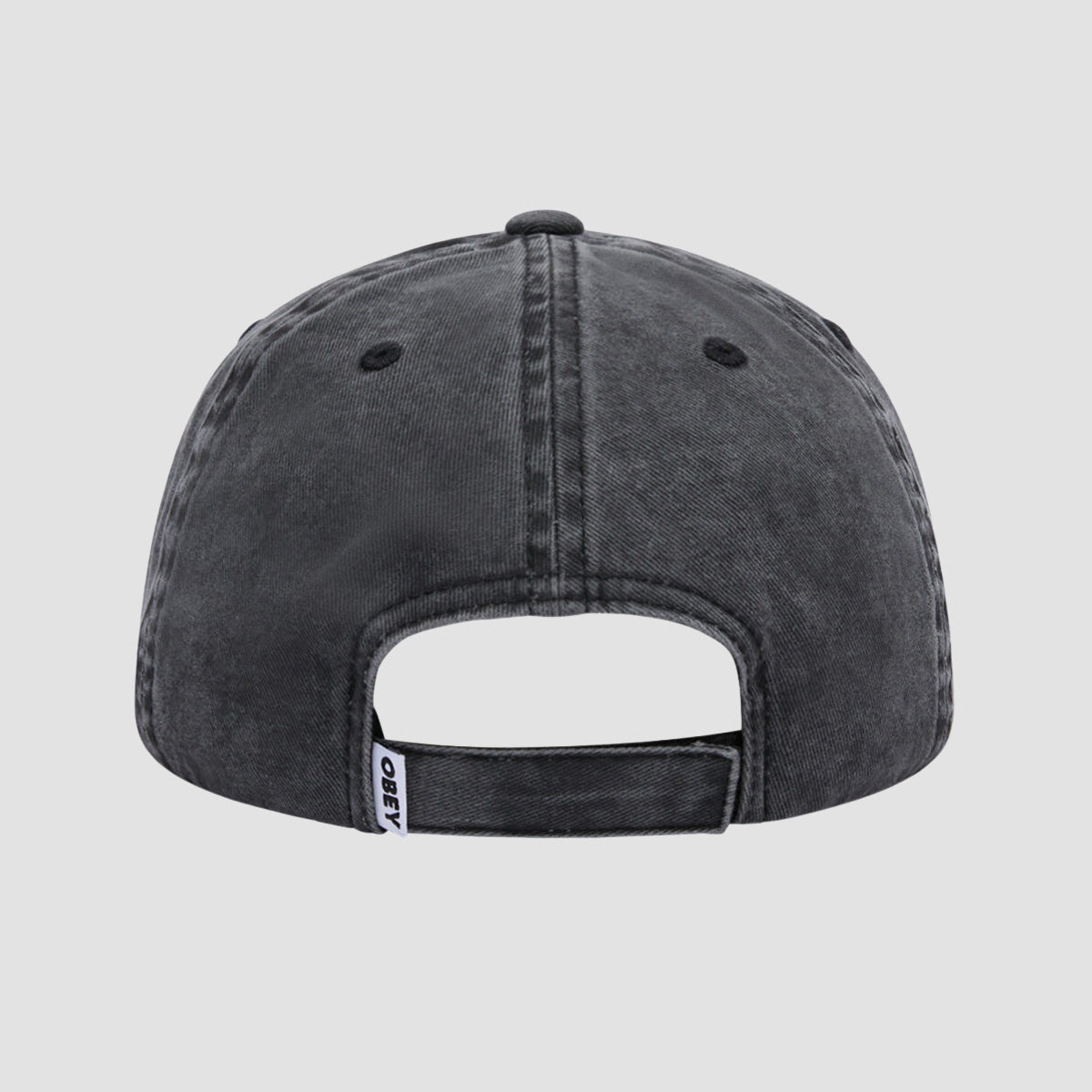 OBEY Static 6 Panel VB Cap Pigment Black