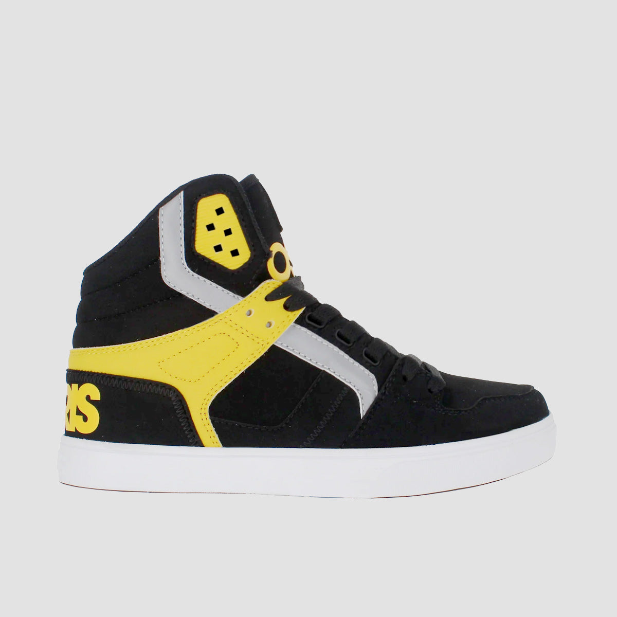 Osiris Clone High Top Shoes - Black/Yellow/White