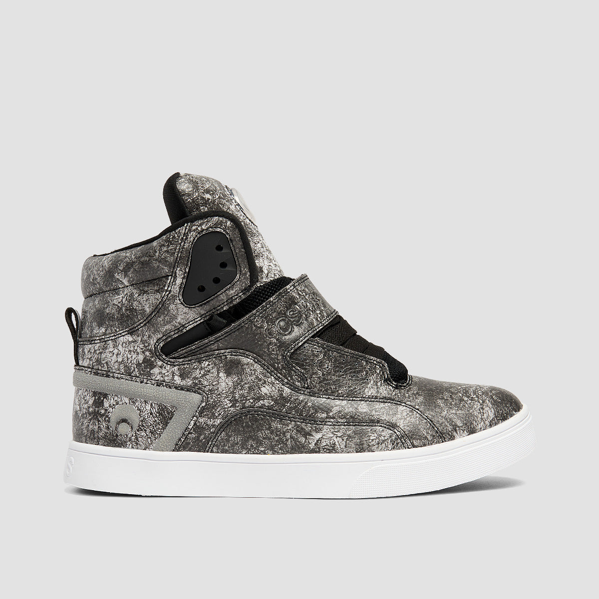 Osiris Rize Ultra High Top Shoes - Black/Crack/White