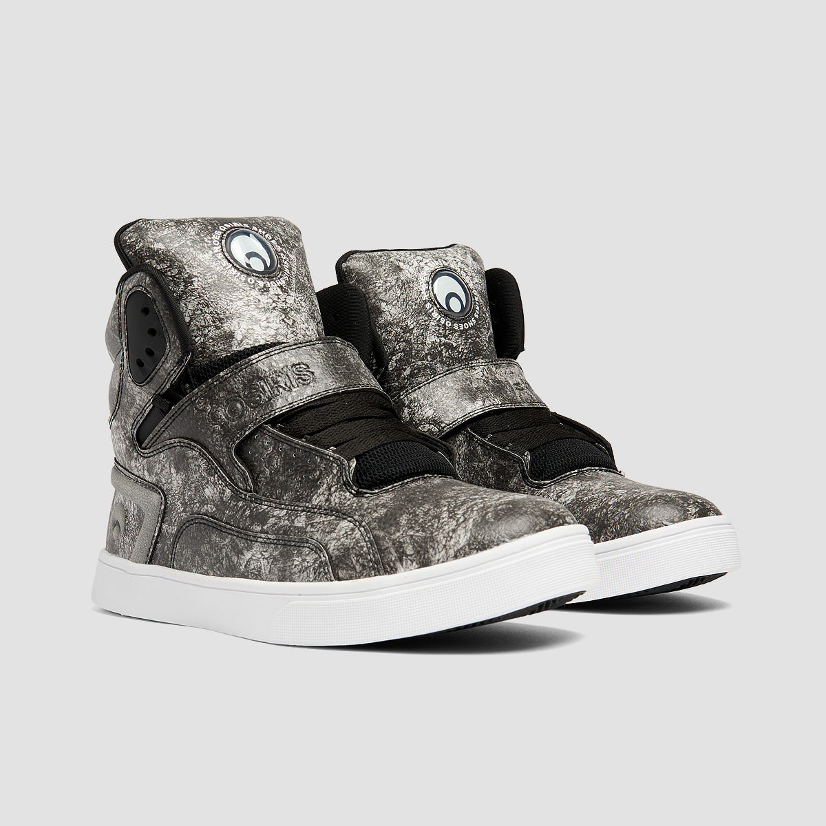 Osiris Rize Ultra High Top Shoes - Black/Crack/White