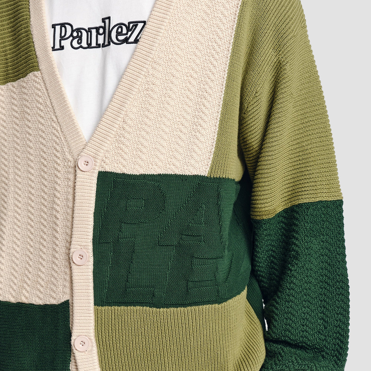 Parlez Flinton Knit Cardigan Kelp Green