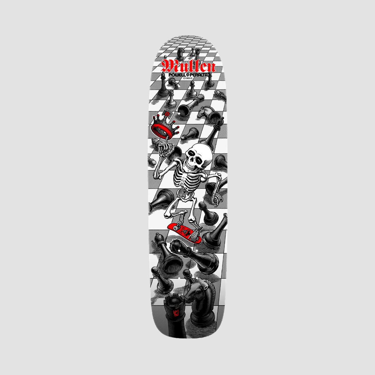 Powell Peralta Bones Brigade Series 17 Rodney Mullen Skateboard Deck White - 7.4"