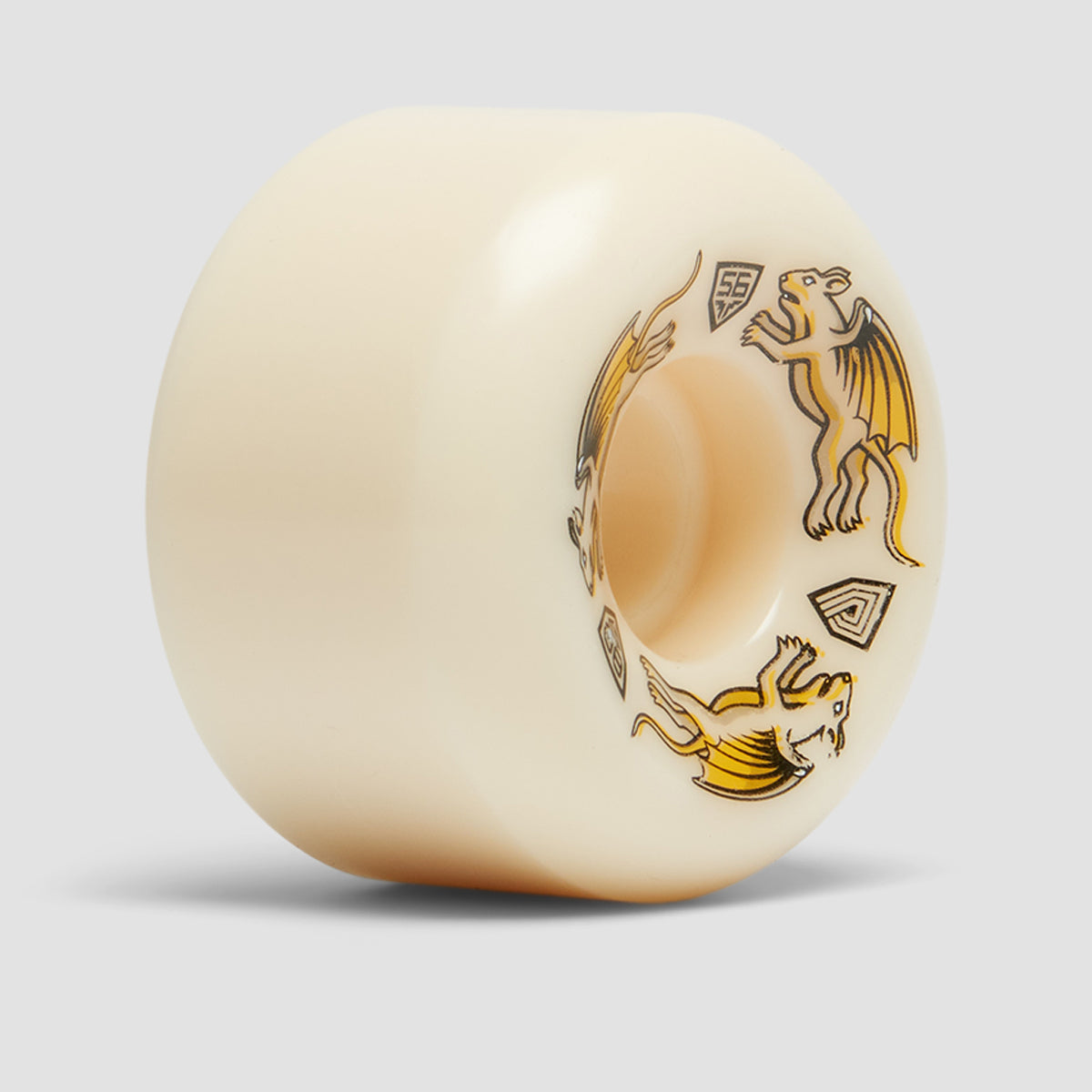 Powell Peralta Dragon Formula Nano Rats 88A V6 Skateboard Wheels White 56x36mm