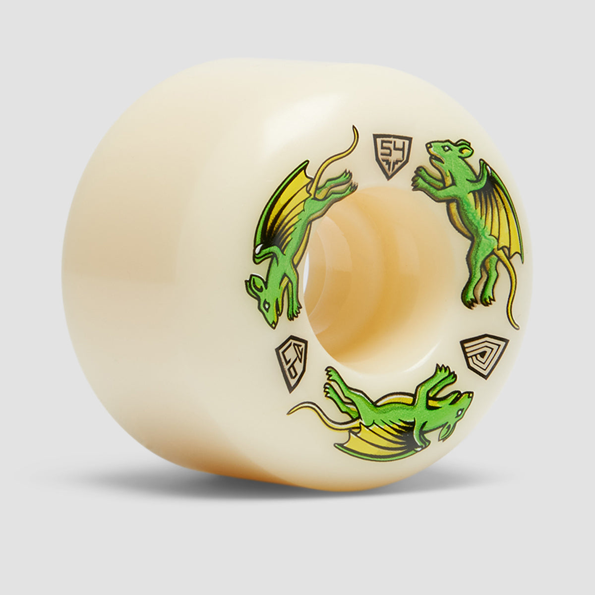 Powell Peralta Dragon Formula Nano Rats 97A A2 Skateboard Wheels White 54x39mm