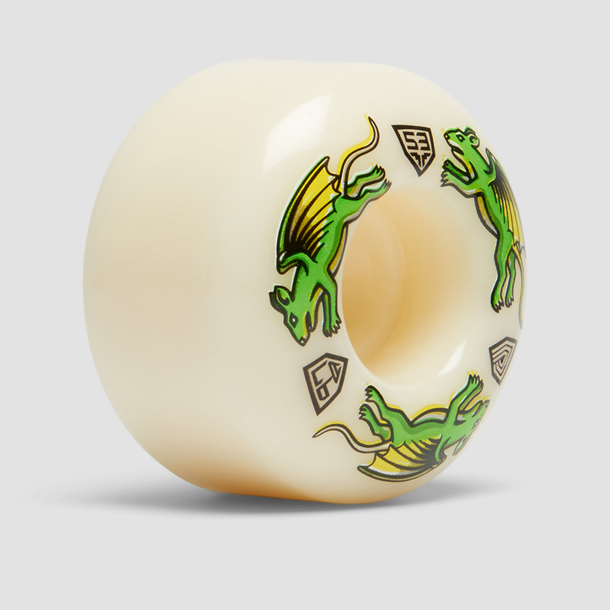 Powell Peralta Dragon Formula Nano Rats 97A V4 Skateboard Wheels White 53x34mm