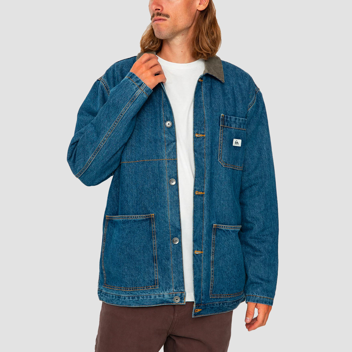 Quiksilver Achlean Denim Jacket Medium Blue