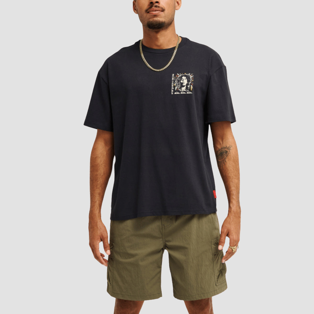 Quiksilver Bob Marley Warhead T-Shirt Black