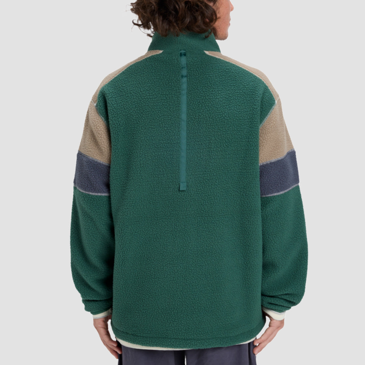 Quiksilver Clean Coast Block Fleece Jacket Trekking Green