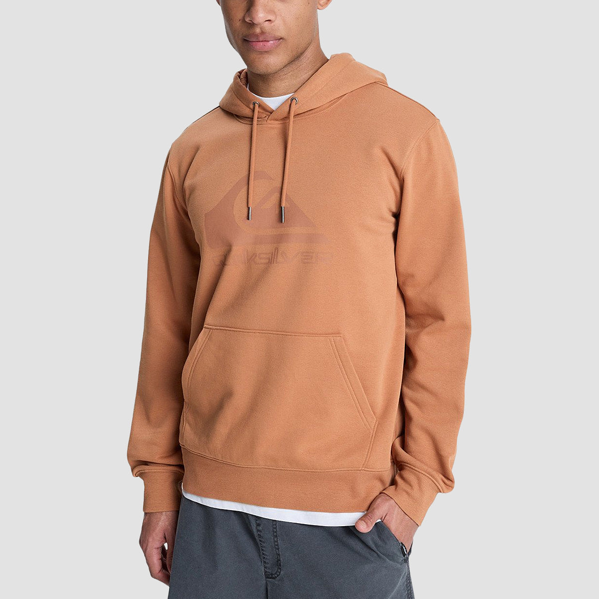 Quiksilver Comp Logo Pullover Hoodie Tobacco Brown