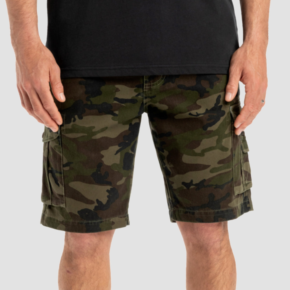 Quiksilver Crucial Battle Cargo Shorts Camo Print
