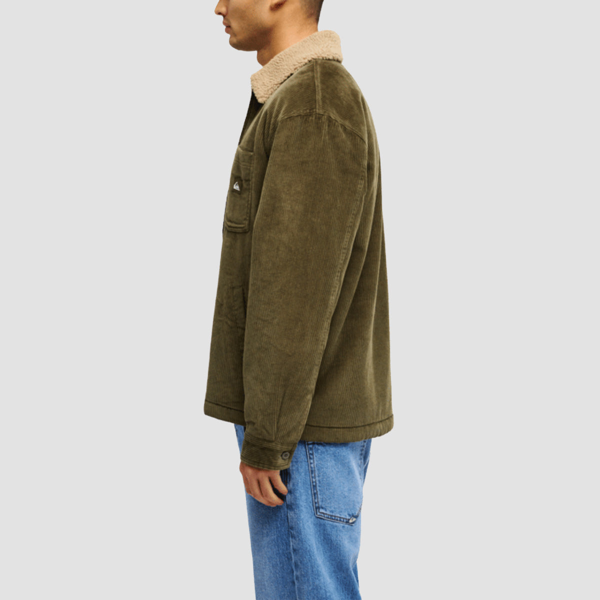 Quiksilver DNA Sherpa Harrington Jacket Grape Leaf