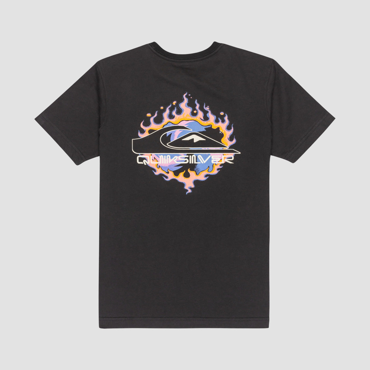 Quiksilver EV In Flames T-Shirt Black - Kids