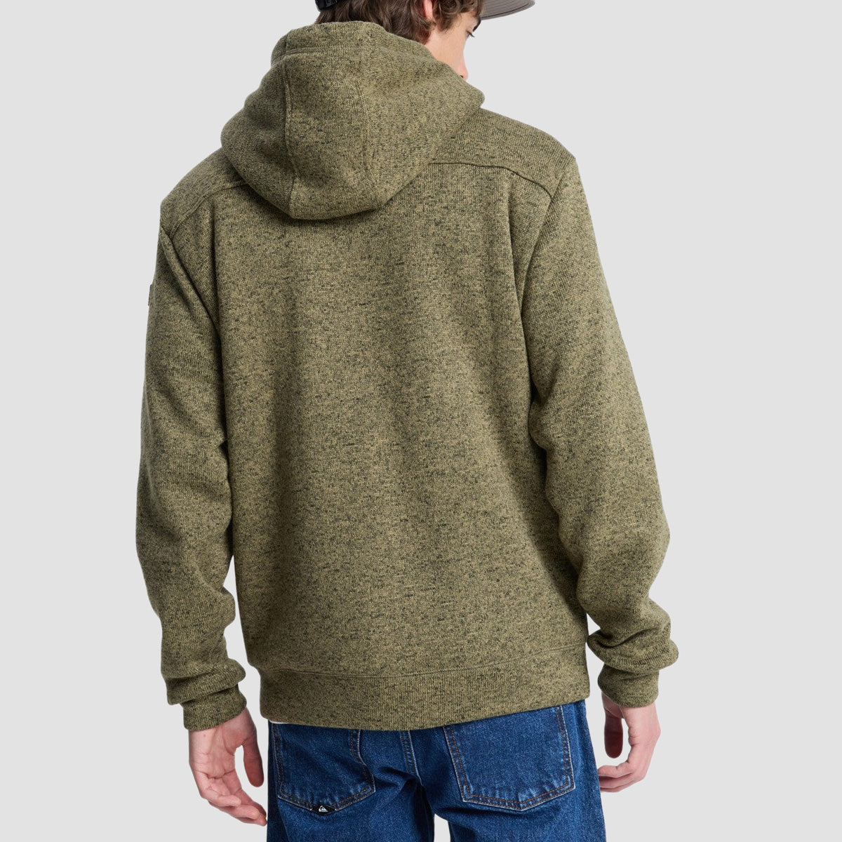 Quiksilver Keller Sherpa Zip Hoodie Aloe Heather