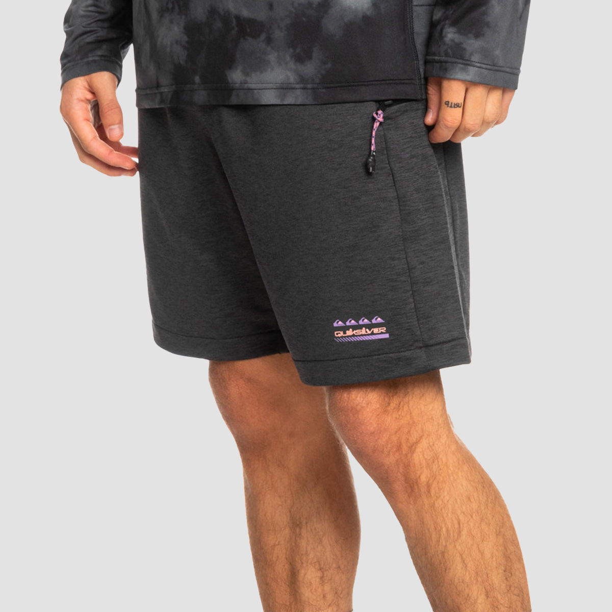 Quiksilver Knit Training 18" Shorts Black Heather