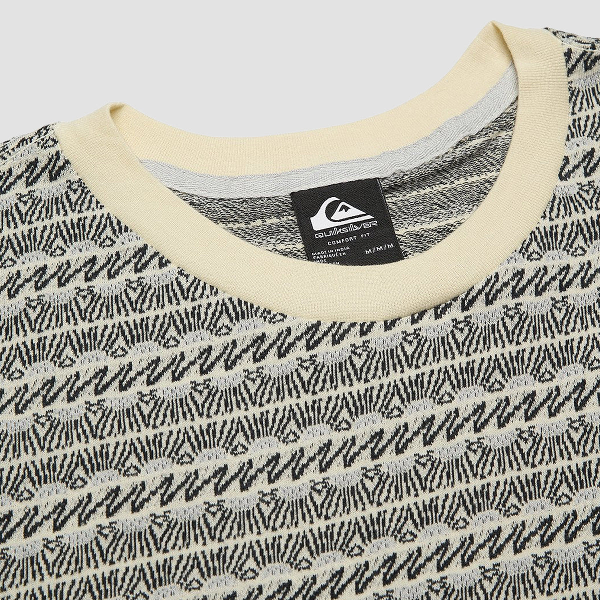 Quiksilver Okano Jacquard T-Shirt Bone White Horizons Horizontal