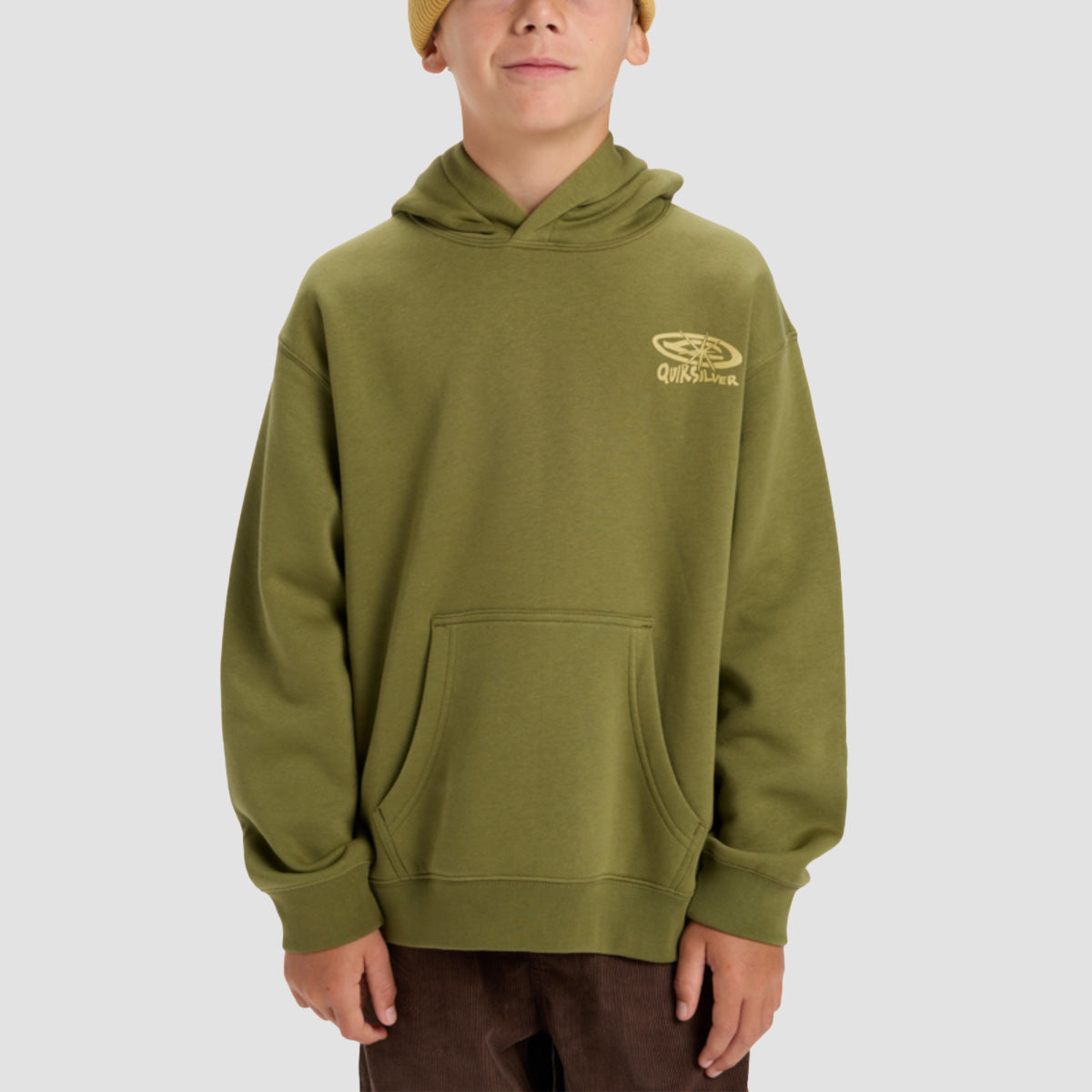 Quiksilver Salt Water Graphic Pullover Hoodie Loden Green - Kids