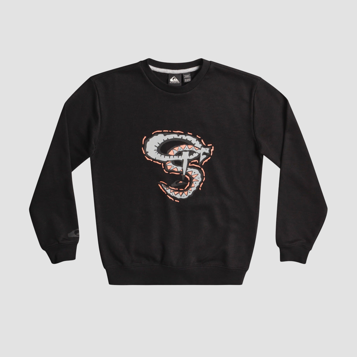 Quiksilver Snackey Gardian Crew Sweat Black - Kids