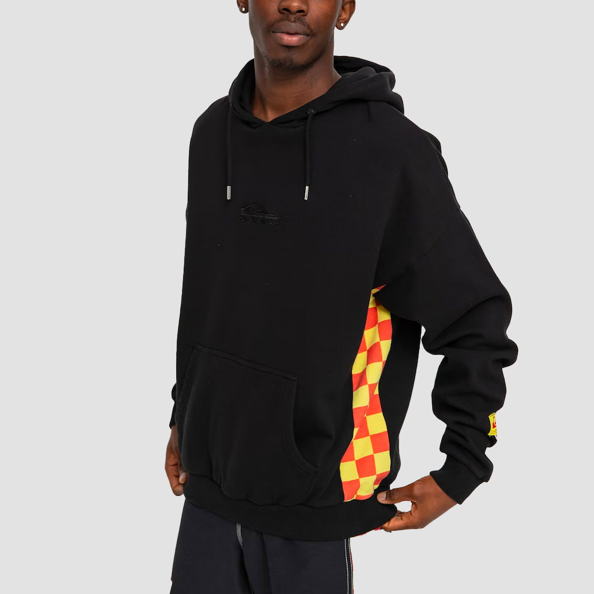 Quiksilver x Stranger Things Surfer Boy Checker Pullover Hoodie Black
