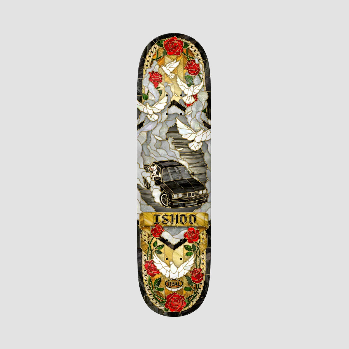 Real Ishod Wair Cathedral Twin Tail Skateboard Deck - 8.5"