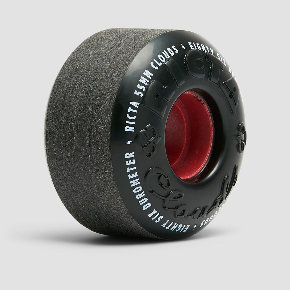 Ricta Clouds 86a Skateboard Wheels Black/Red 55mm