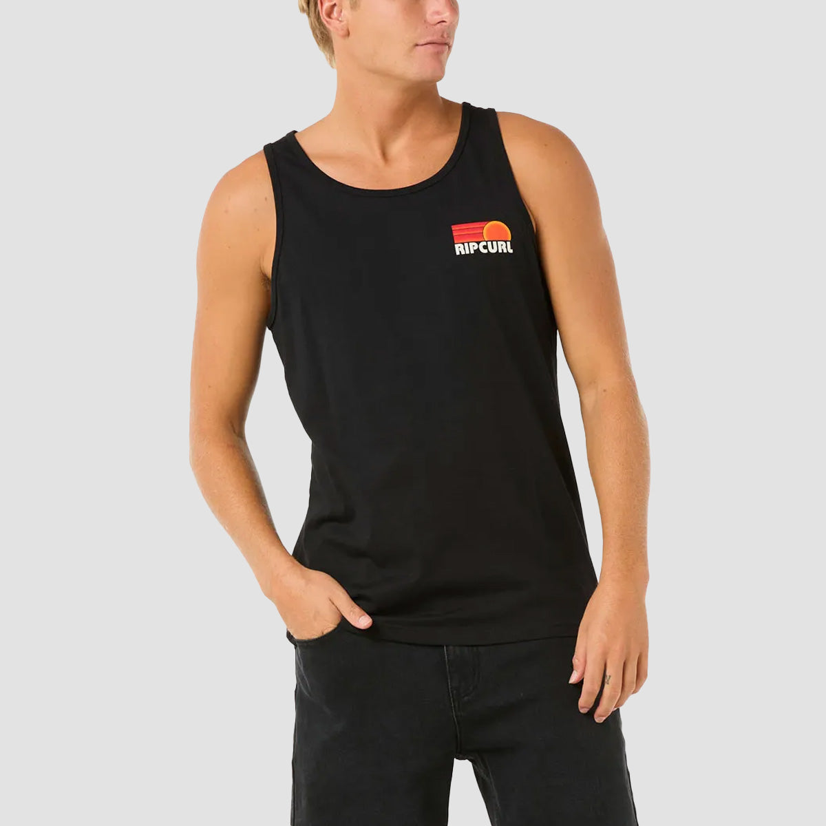 Rip Curl Surf Revival Peaking Tank Vest Black