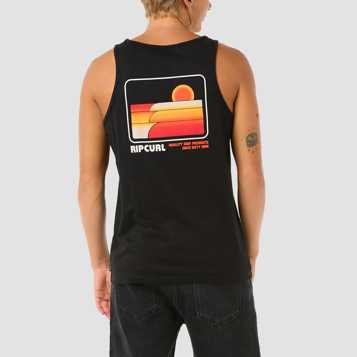 Rip Curl Surf Revival Peaking Tank Vest Black