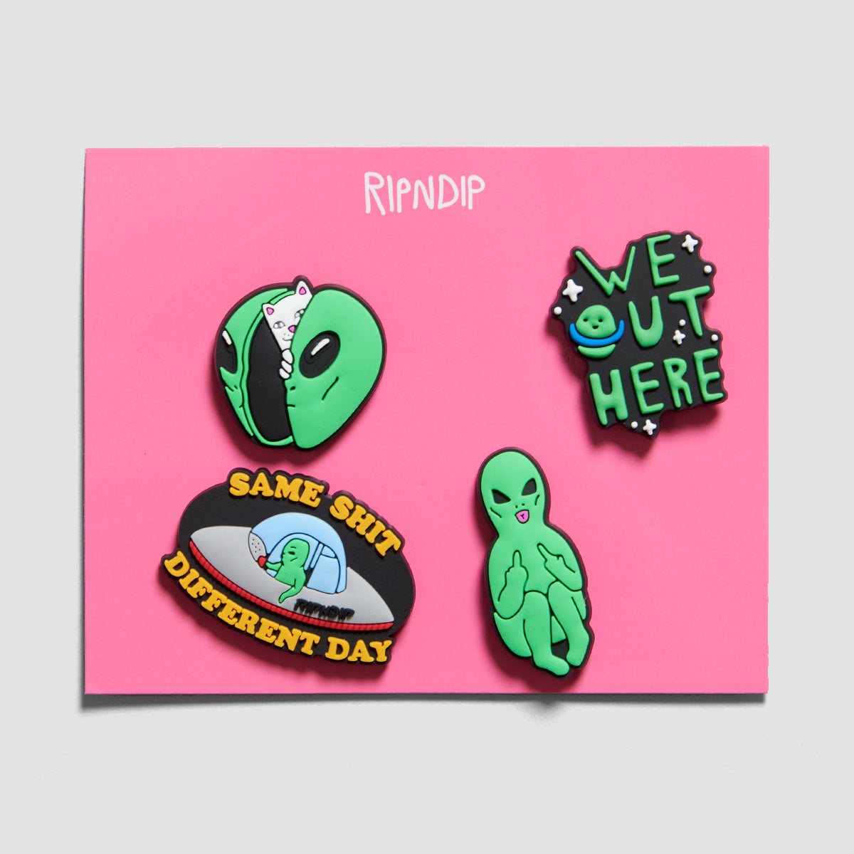 Ripndip We Out Here Shoe Charm 4 Pack Multi