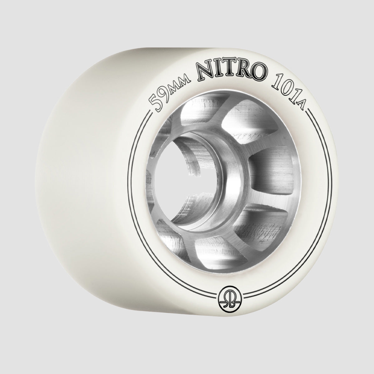 Rollerbones Nitro Speed 101A Quad Wheels x8 White 59mm