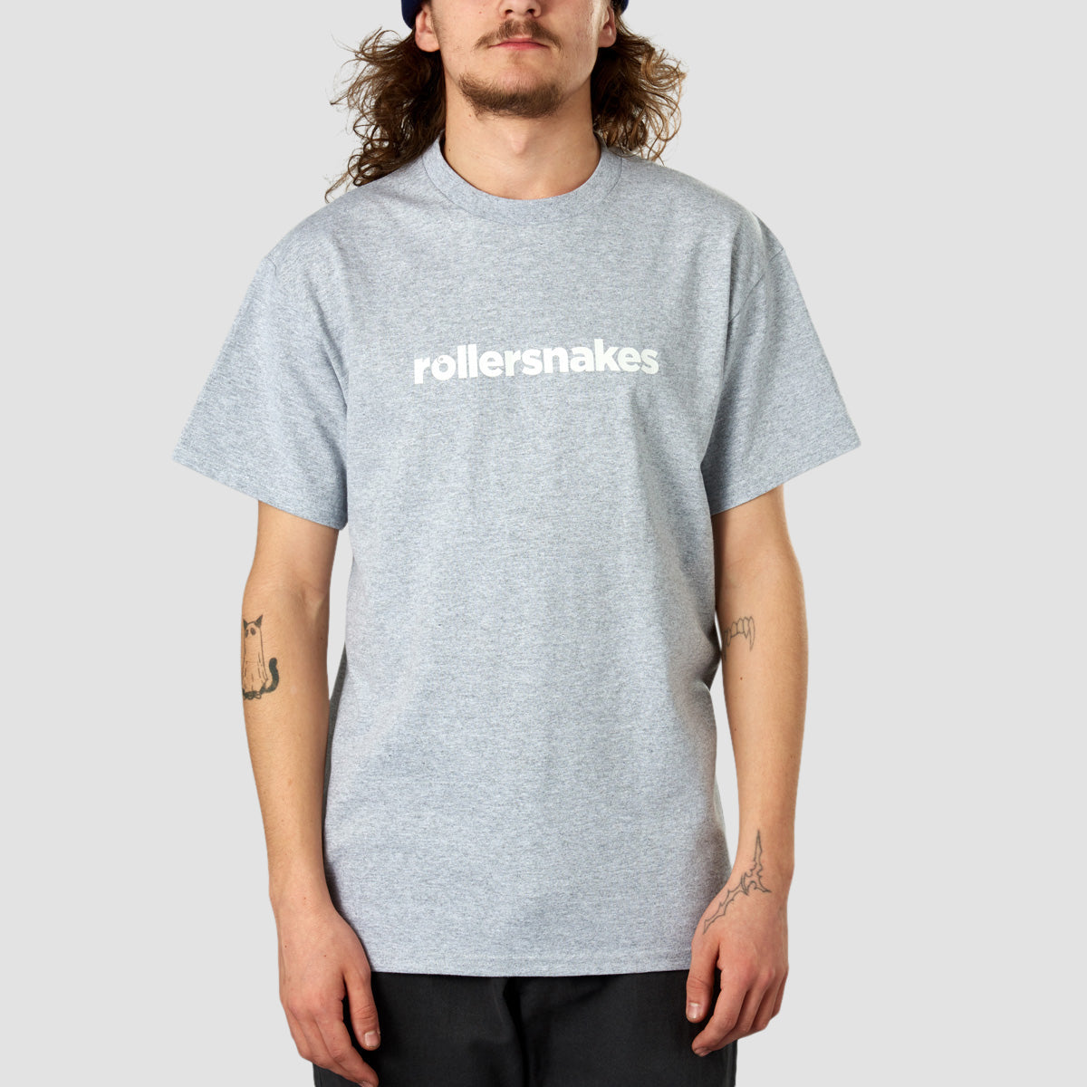 Rollersnakes WordMark T-Shirt Heather Grey