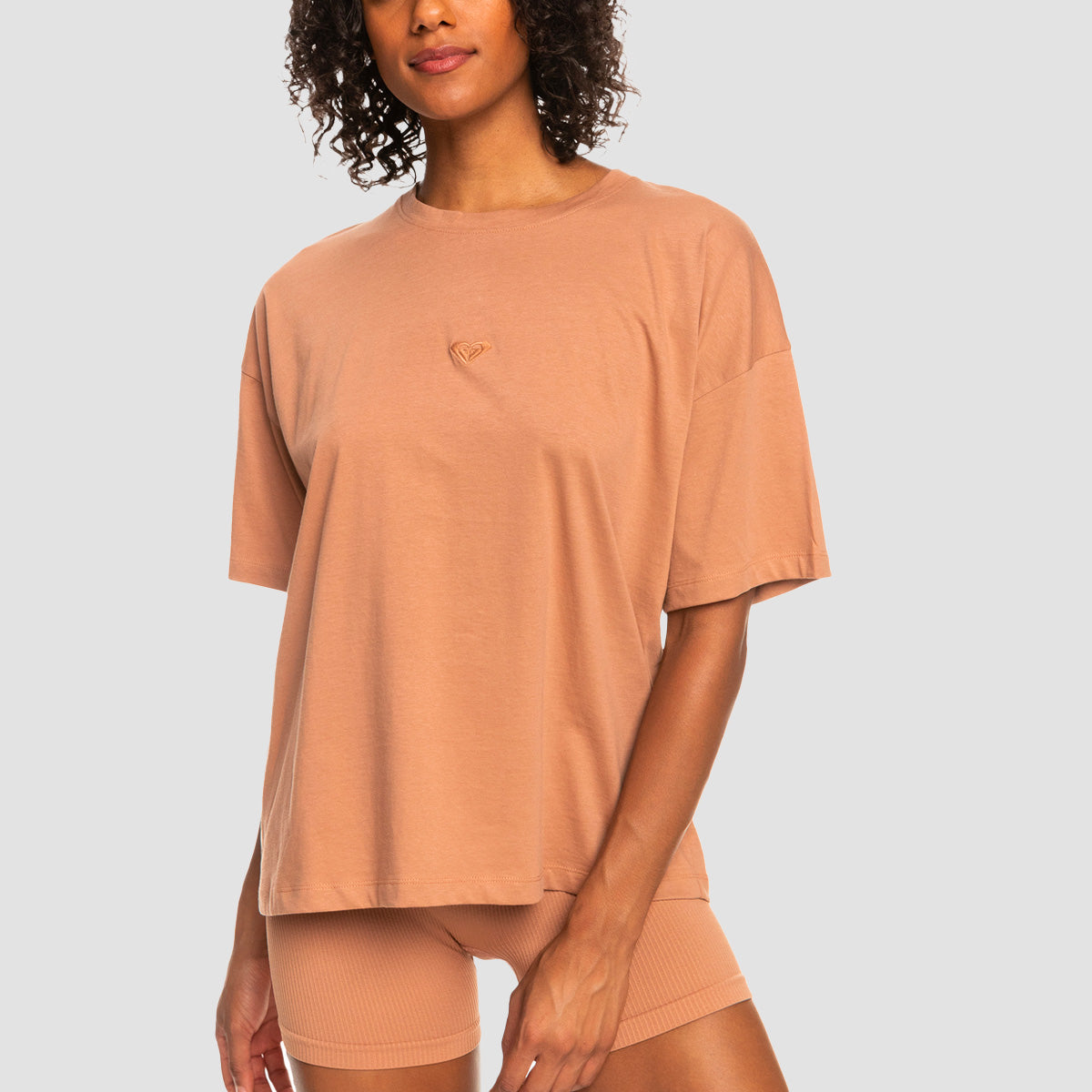 Roxy Essential Energy T-Shirt Mocha Mousse - Womens