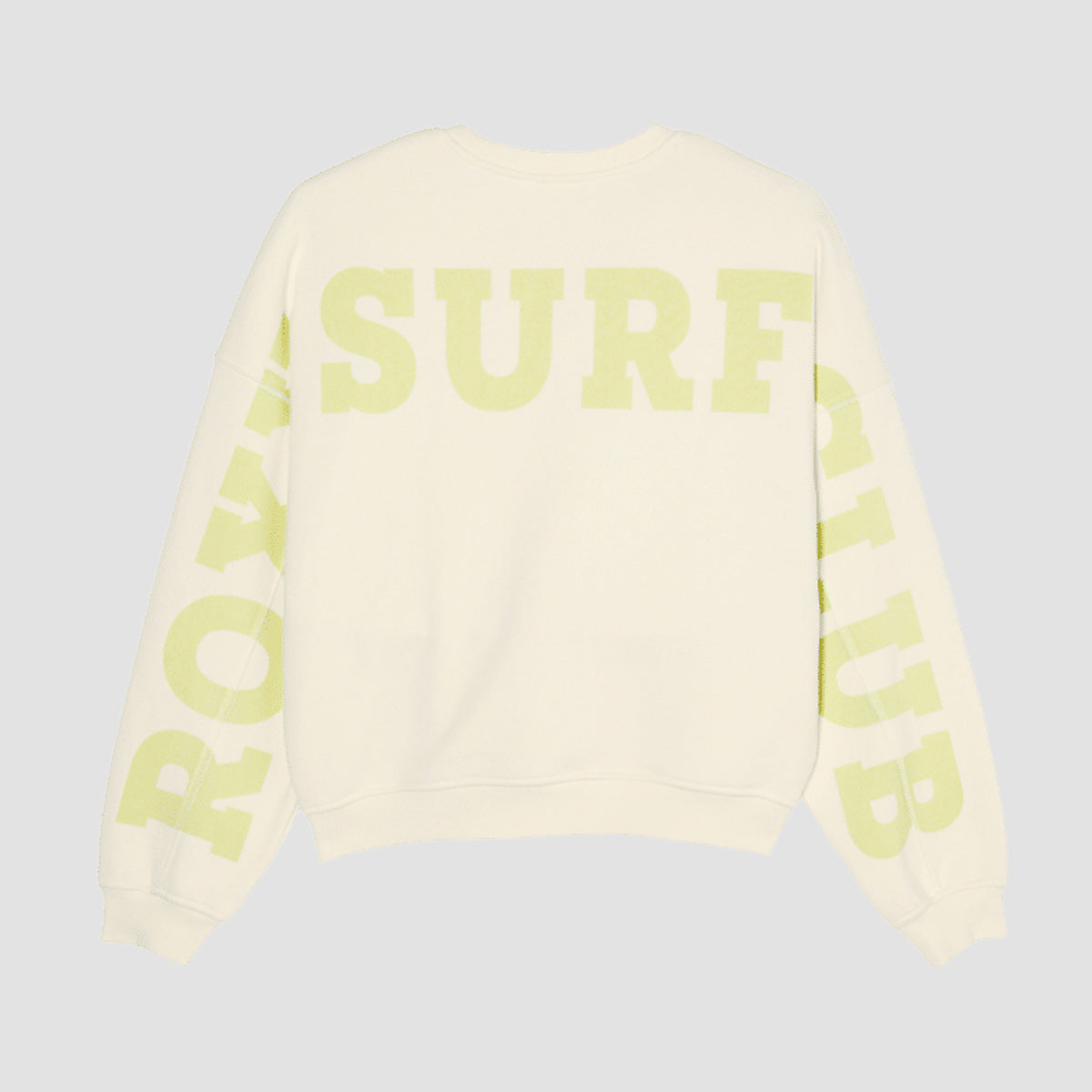 Roxy Frostbeam Oversized Crew Sweatshirt Coconut Milk - Womens