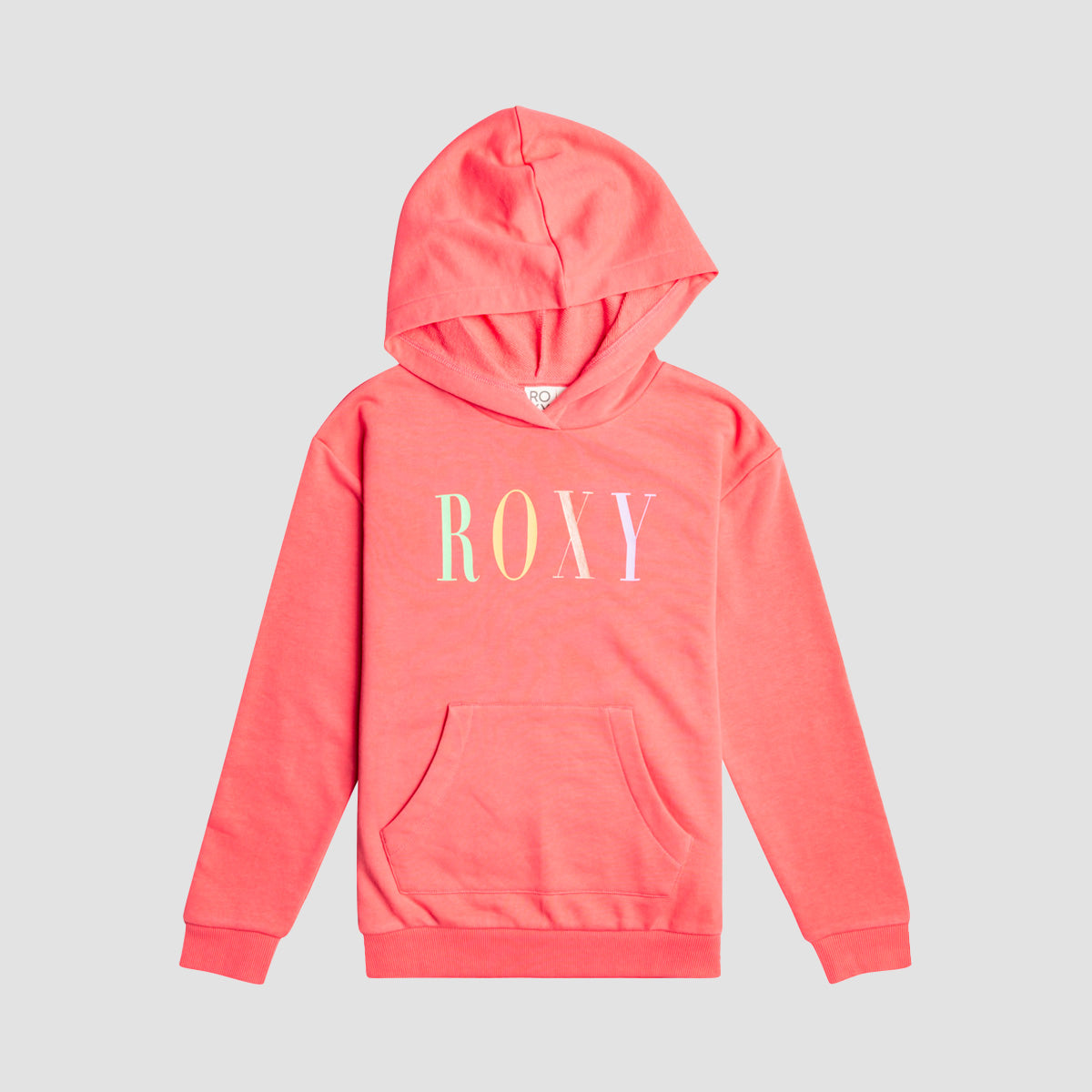 Roxy Happiness Forever Pullover Hoodie Sun Kissed Coral - Girls