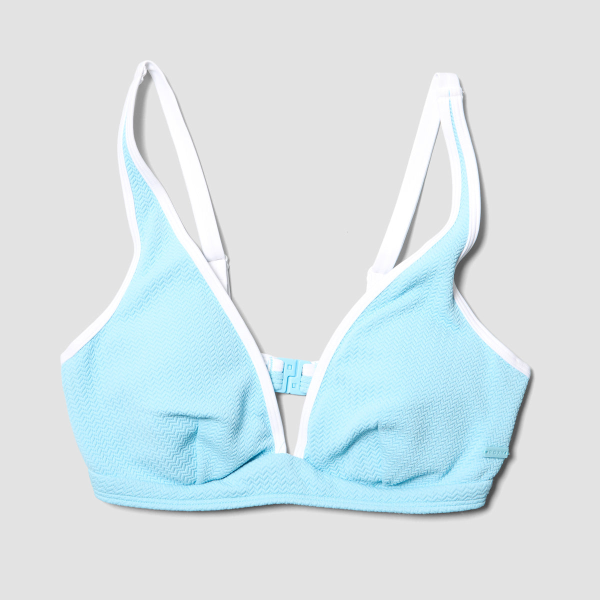 Roxy Lauai Hidden D Cup Bikini Top Sky Blue - Womens
