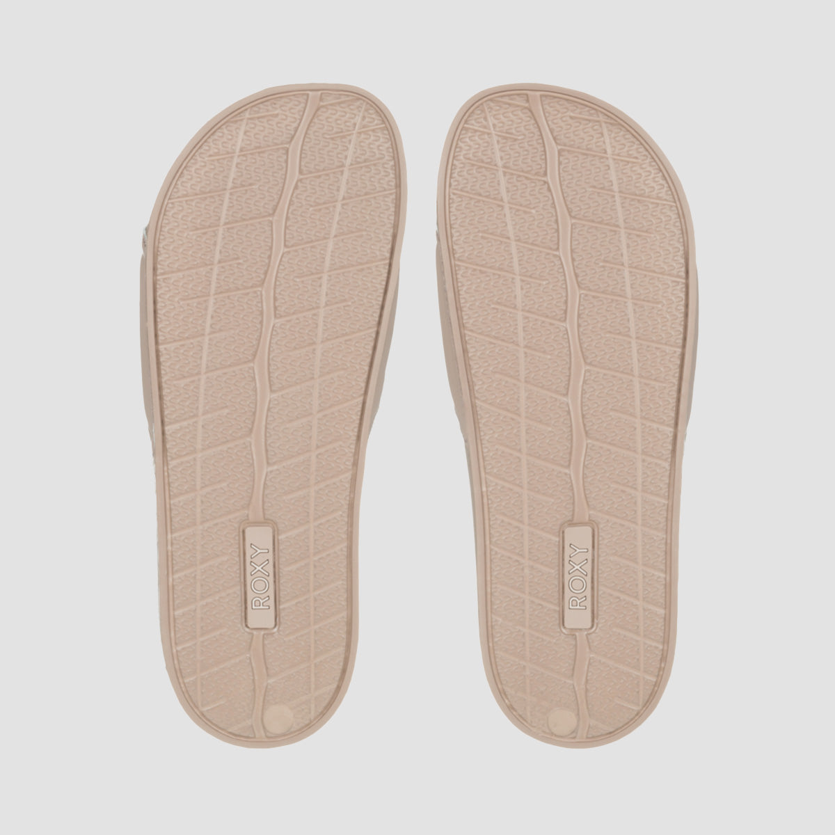 Roxy Slippy II Sliders Taupe - Womens