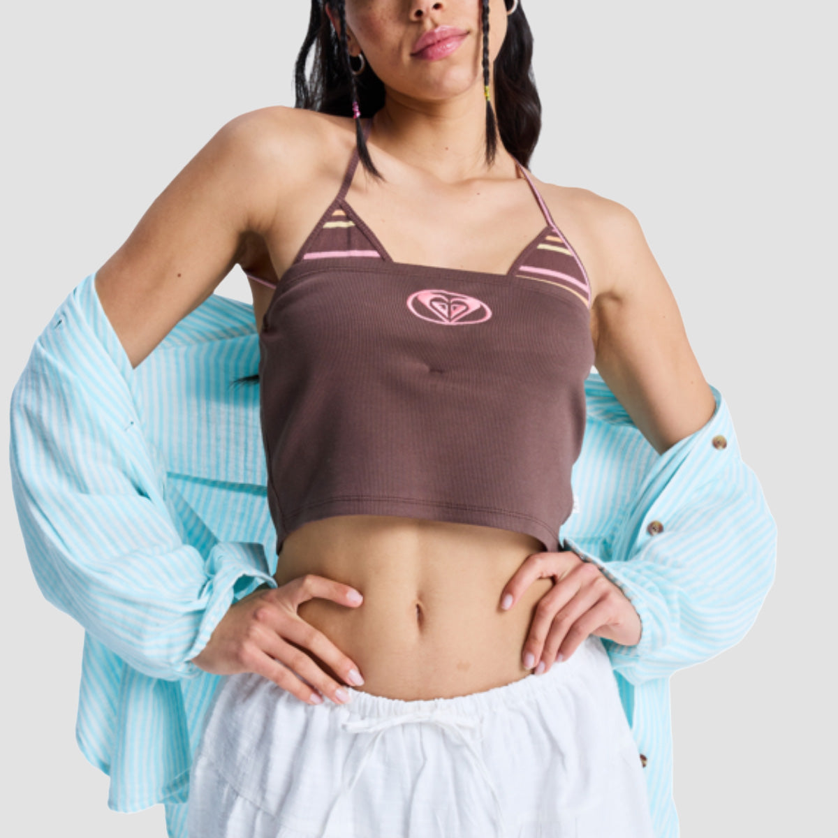 Roxy Sunset Drive Halter Top French Roast - Womens