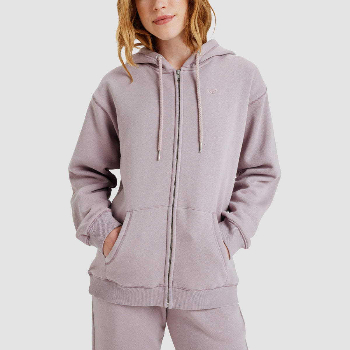 Roxy Surf Stoked Brushed Zip Hoodie Nirvana - Womens