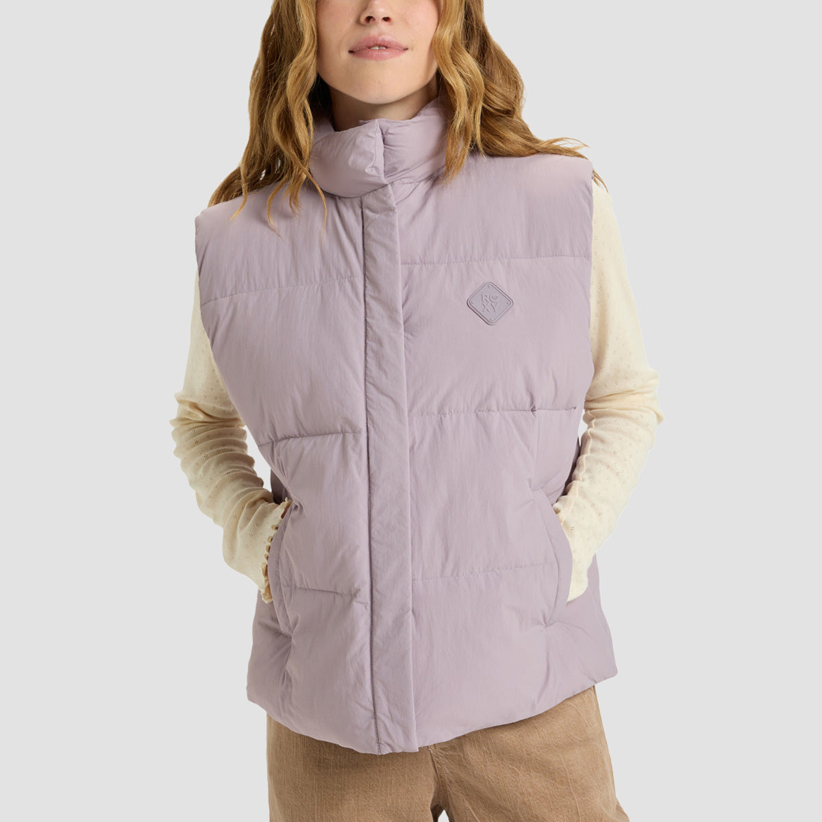 Roxy Under The Cloud Puffer Vest Jacket Nirvana - Womens