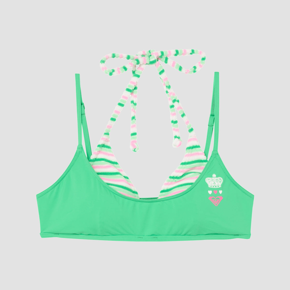 Roxy X Juicy Couture Bralette Bikini Top Island Green