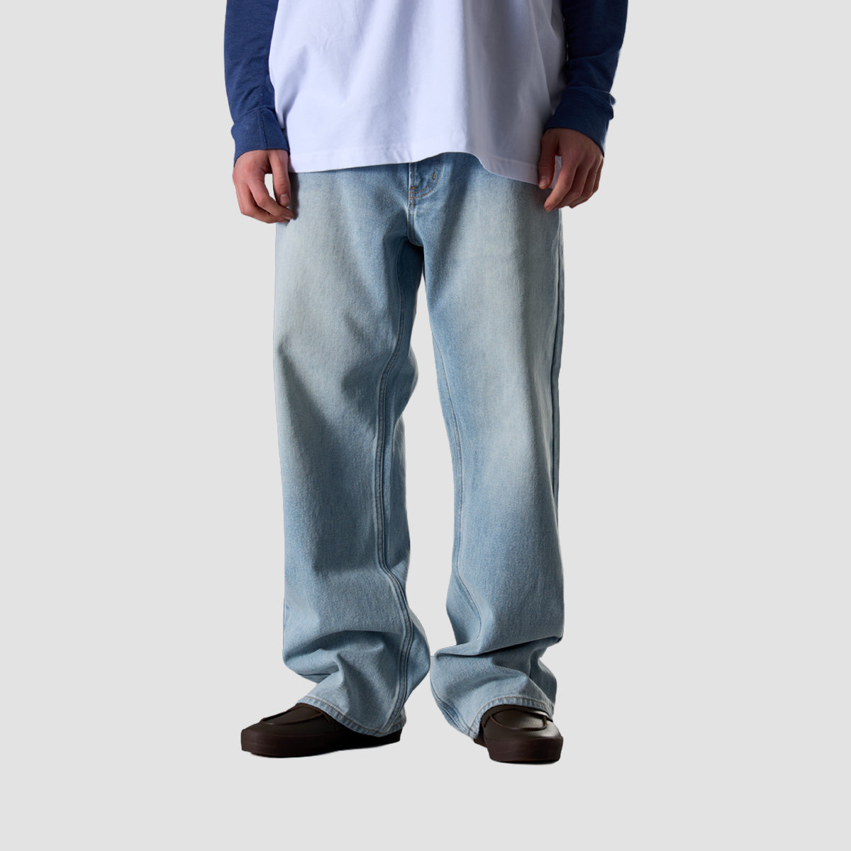 RVCA Americana Day Relaxed Fit Jeans Vintage Blue