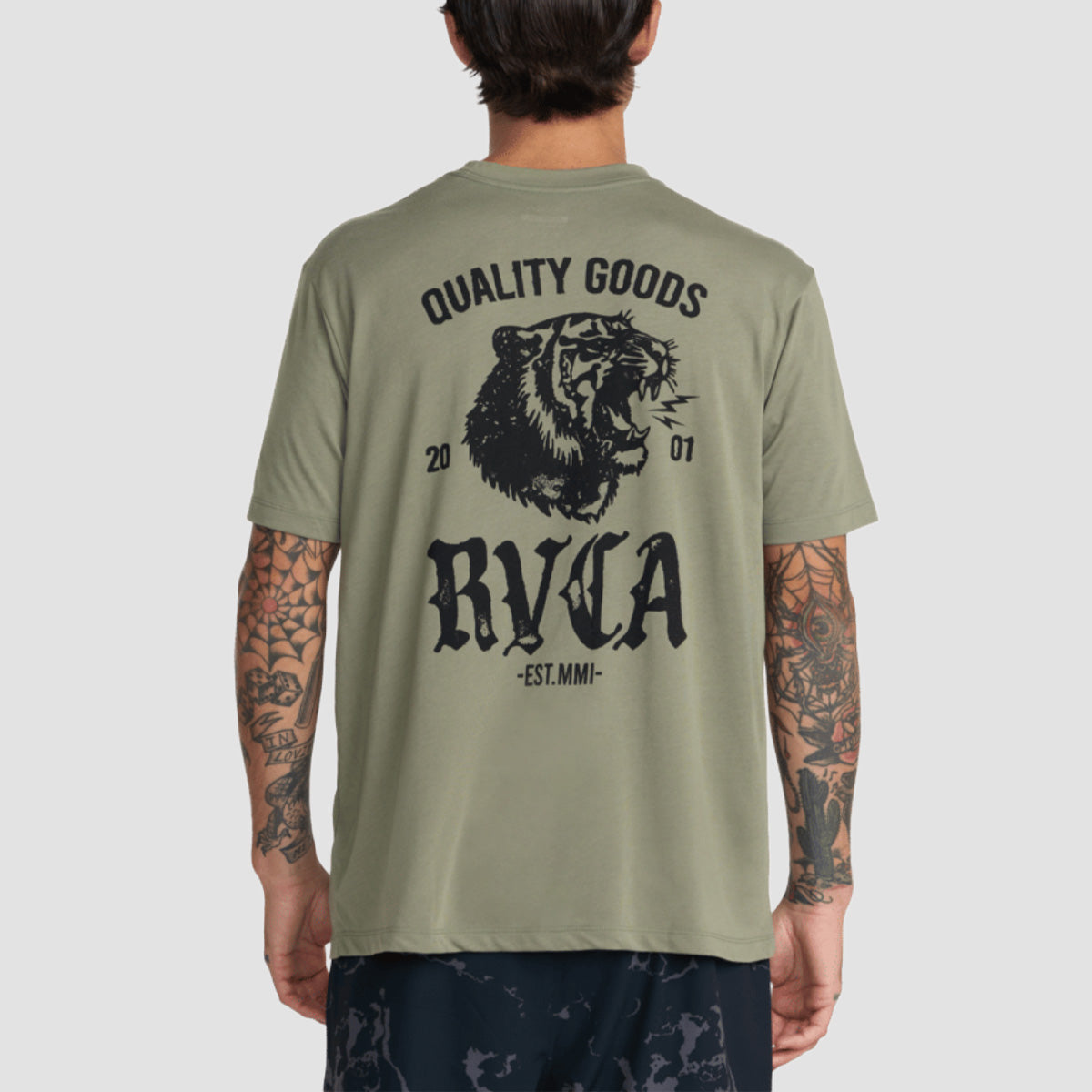 RVCA Bag Cat Sports T-Shirt Army