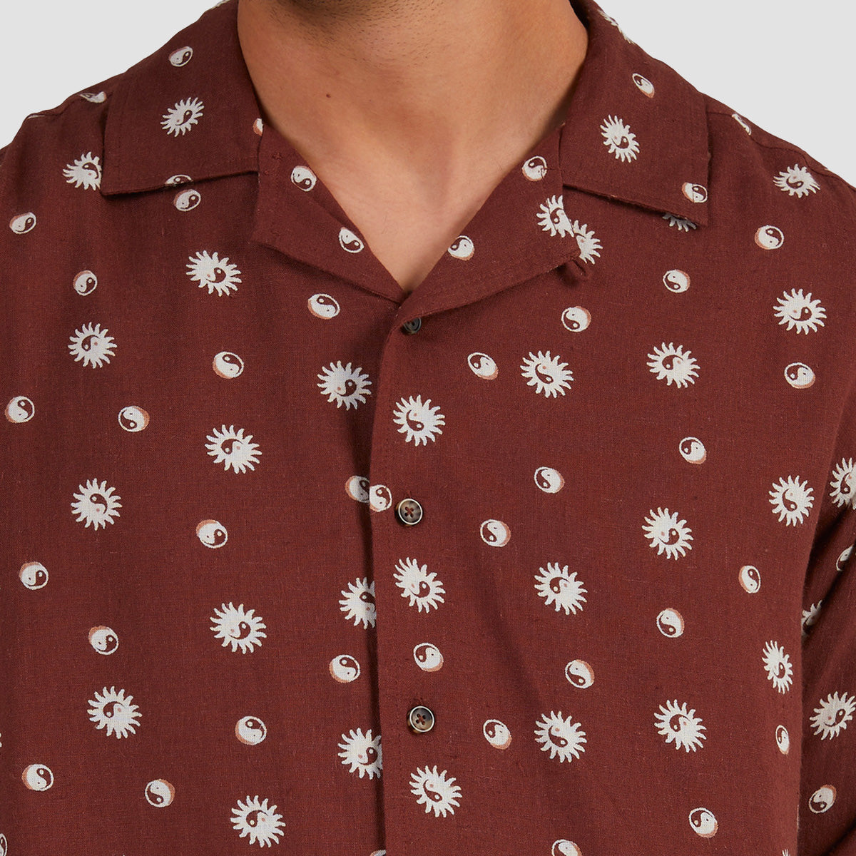 RVCA Balance Act Longsleeve Shirt Cappuccino