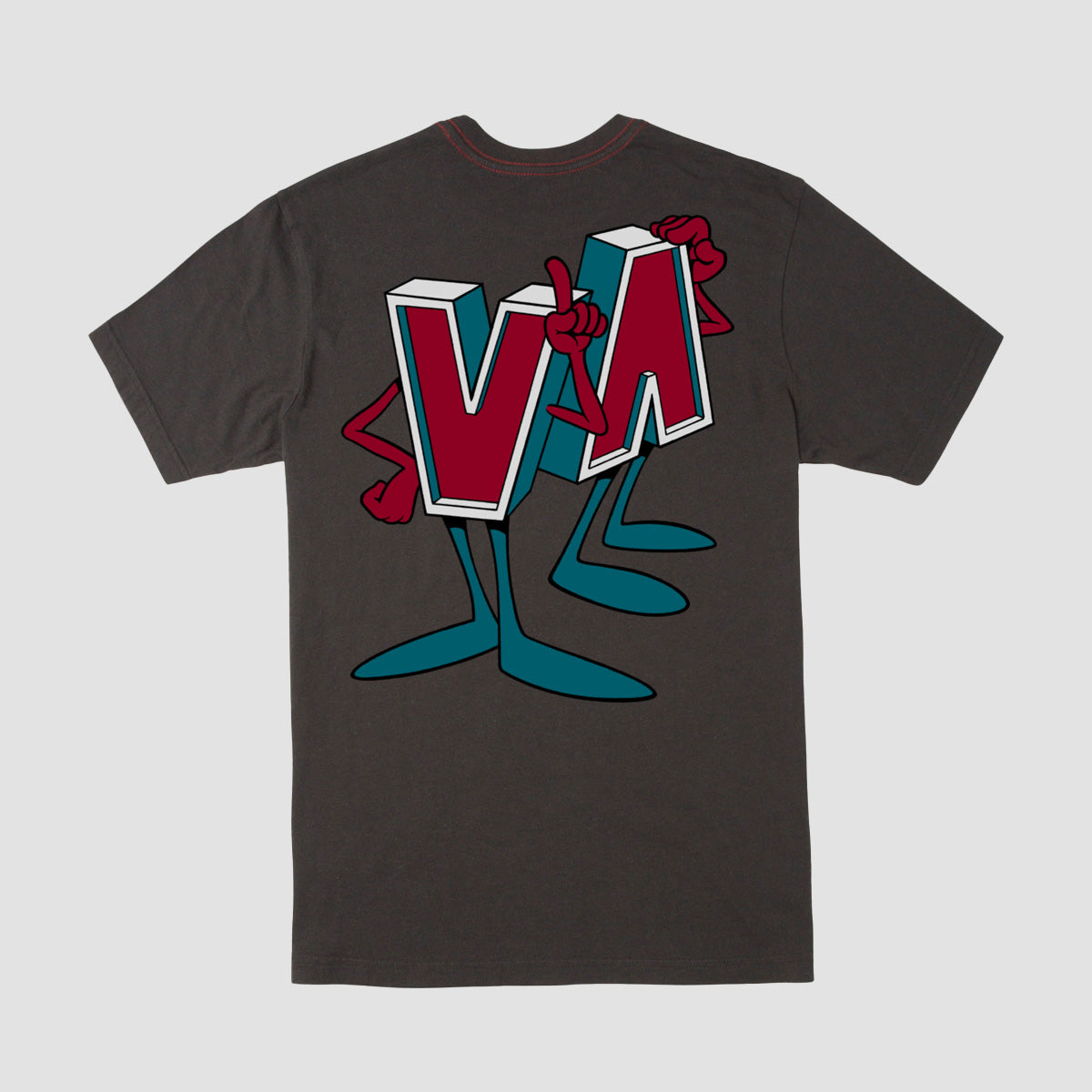 RVCA DMOTE Mascot T-Shirt Pirate Black - Kids